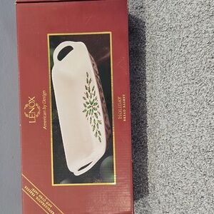 Lenox American By Design Holiday Bread Basket Holly And Ivy